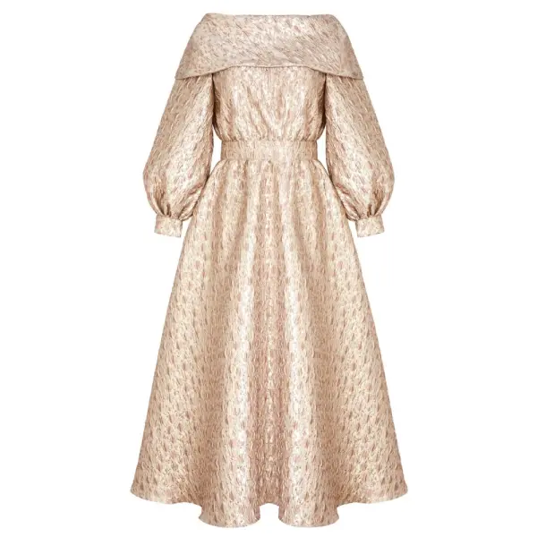 Rosè bellini pink embossed dress Clothing dress Coveti