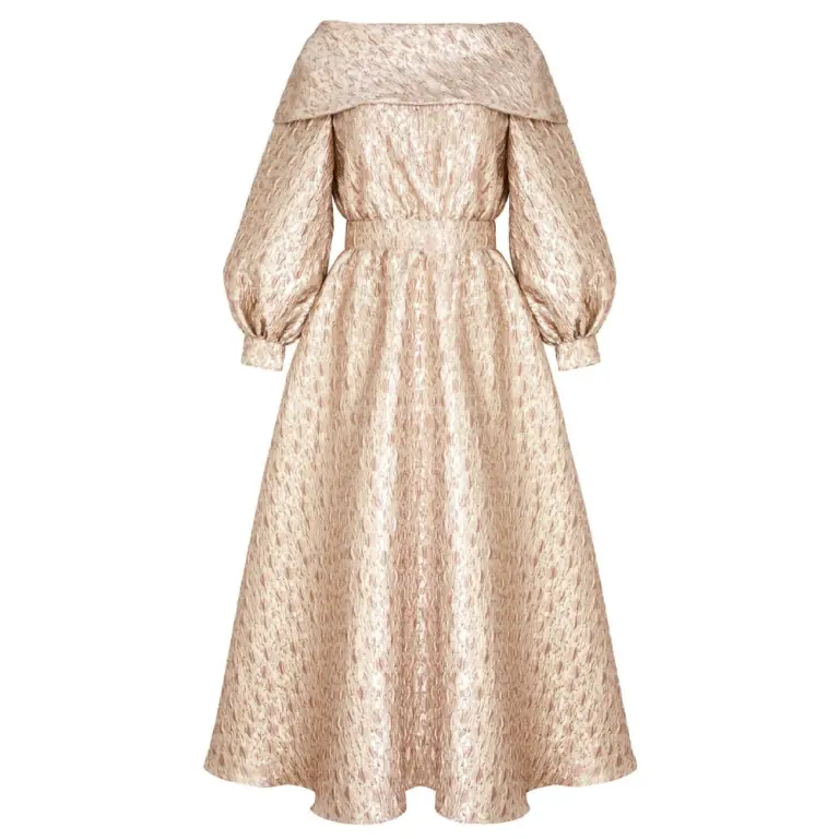 Rosè bellini pink embossed dress Clothing dress Coveti
