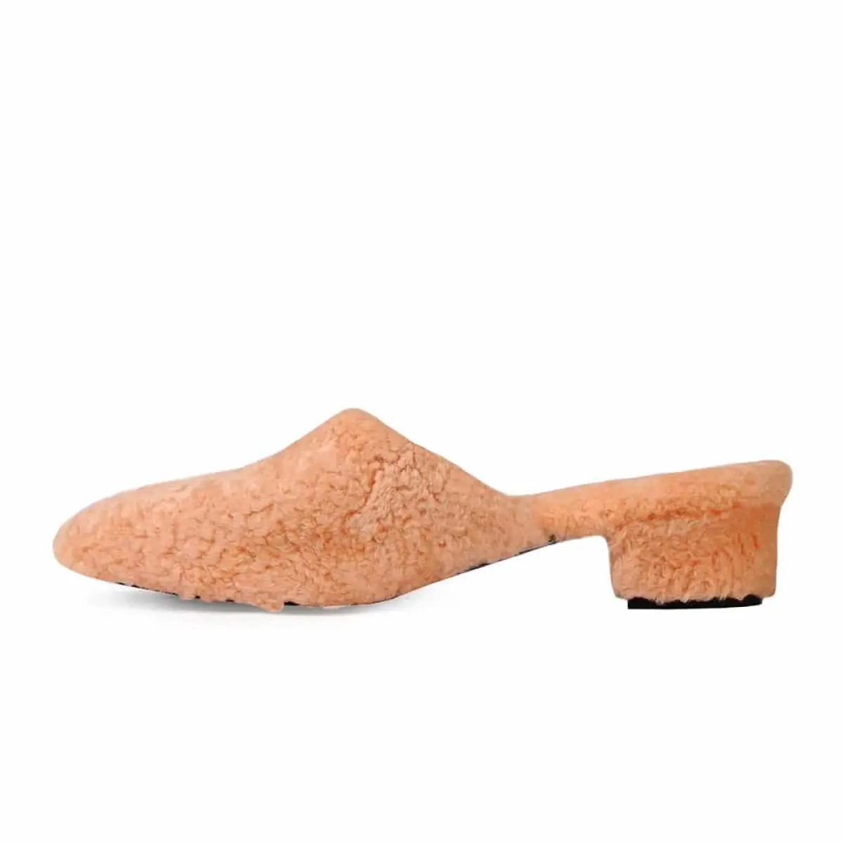 Suede mules with fur Seasonal Selection curated marketplace Coveti