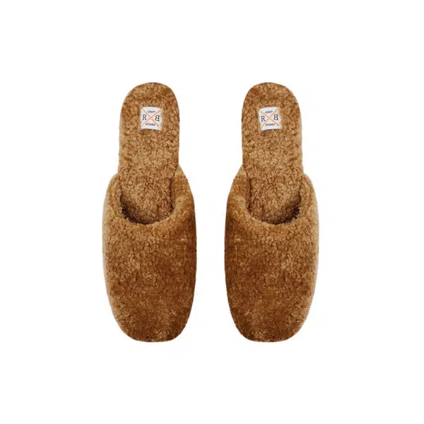 Suede mules with fur Seasonal Selection curated marketplace Coveti