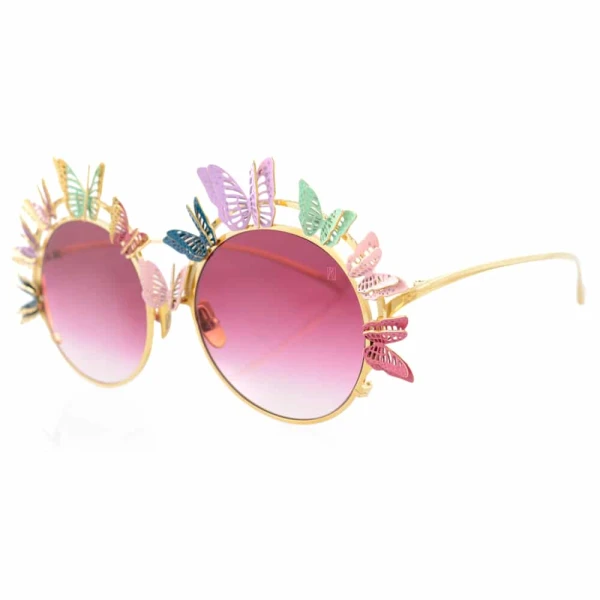 The butterfly gold sunglasses Accessories butterfly Coveti