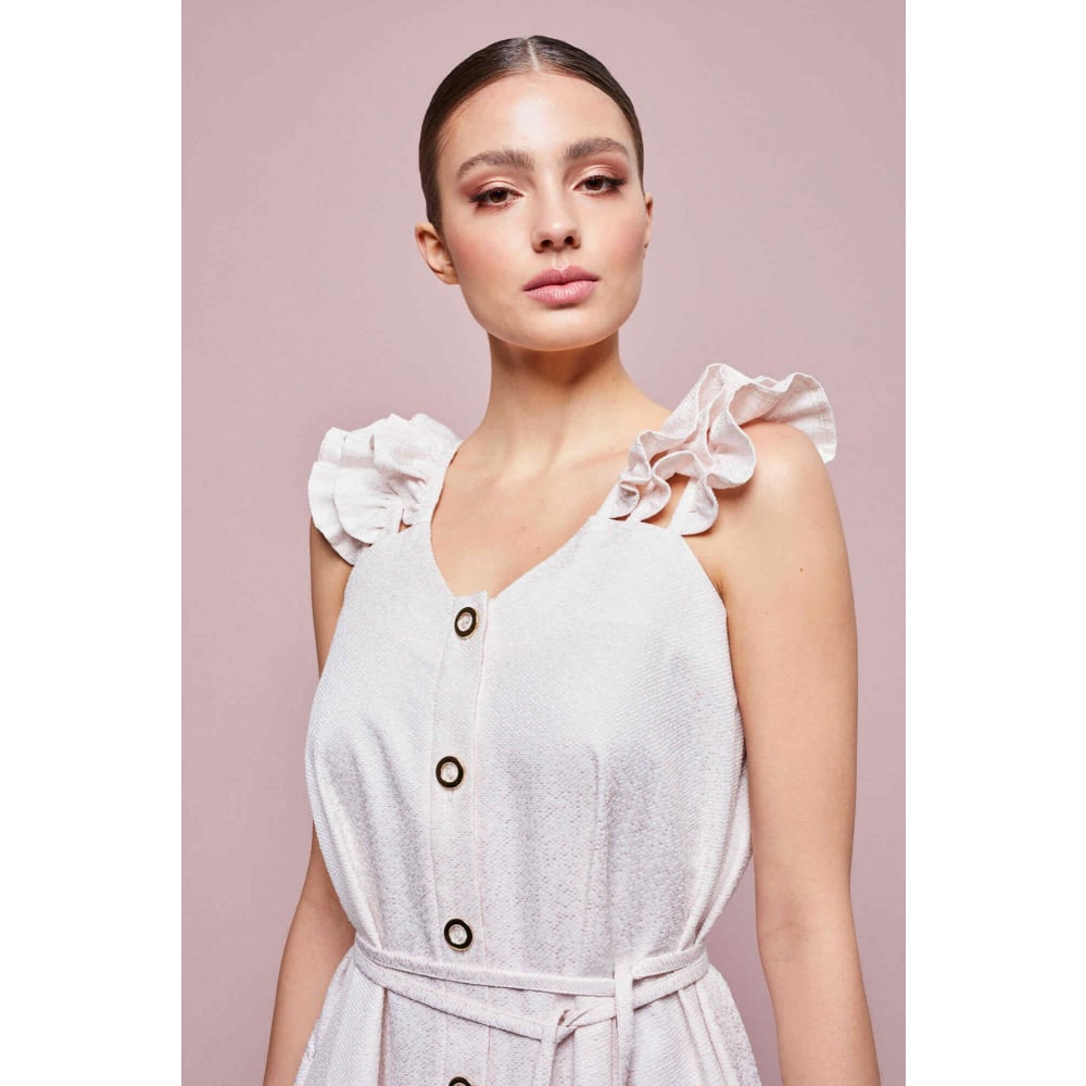 Dandelion Fairy ivory cocktail dress Designer Collection Coveti