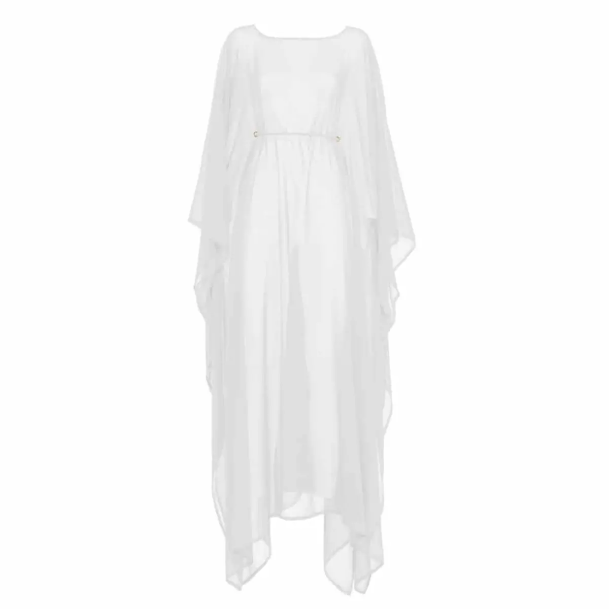 Vellichor overlay in white beachwear dress Coveti