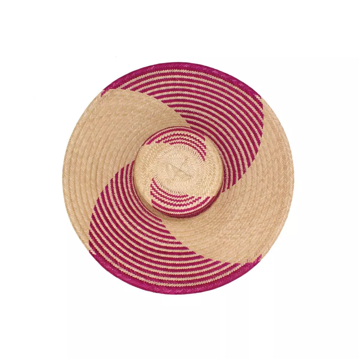 Yonna Fuchsia Wide Brim Straw Hat