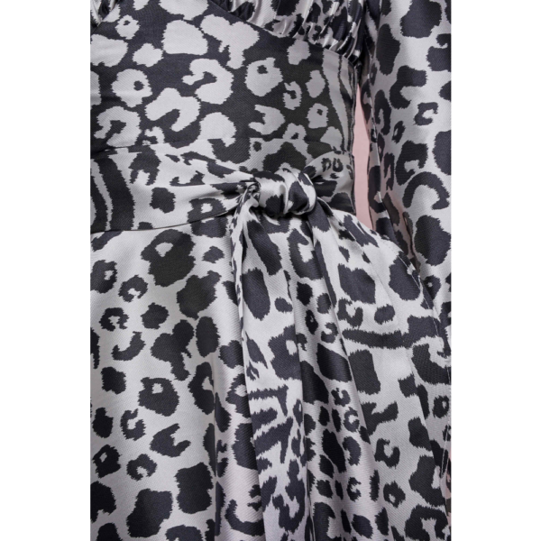 Jungle gardenia pink brown textured dress Clothing designer Coveti