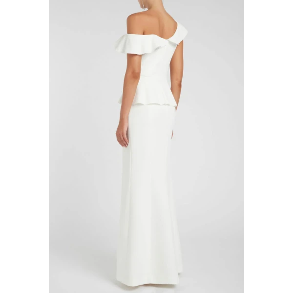 Genevieve puff sleeve midi dress Clothing classic Coveti