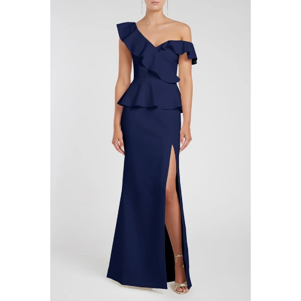 Lilou navy gown Clothing classic Coveti