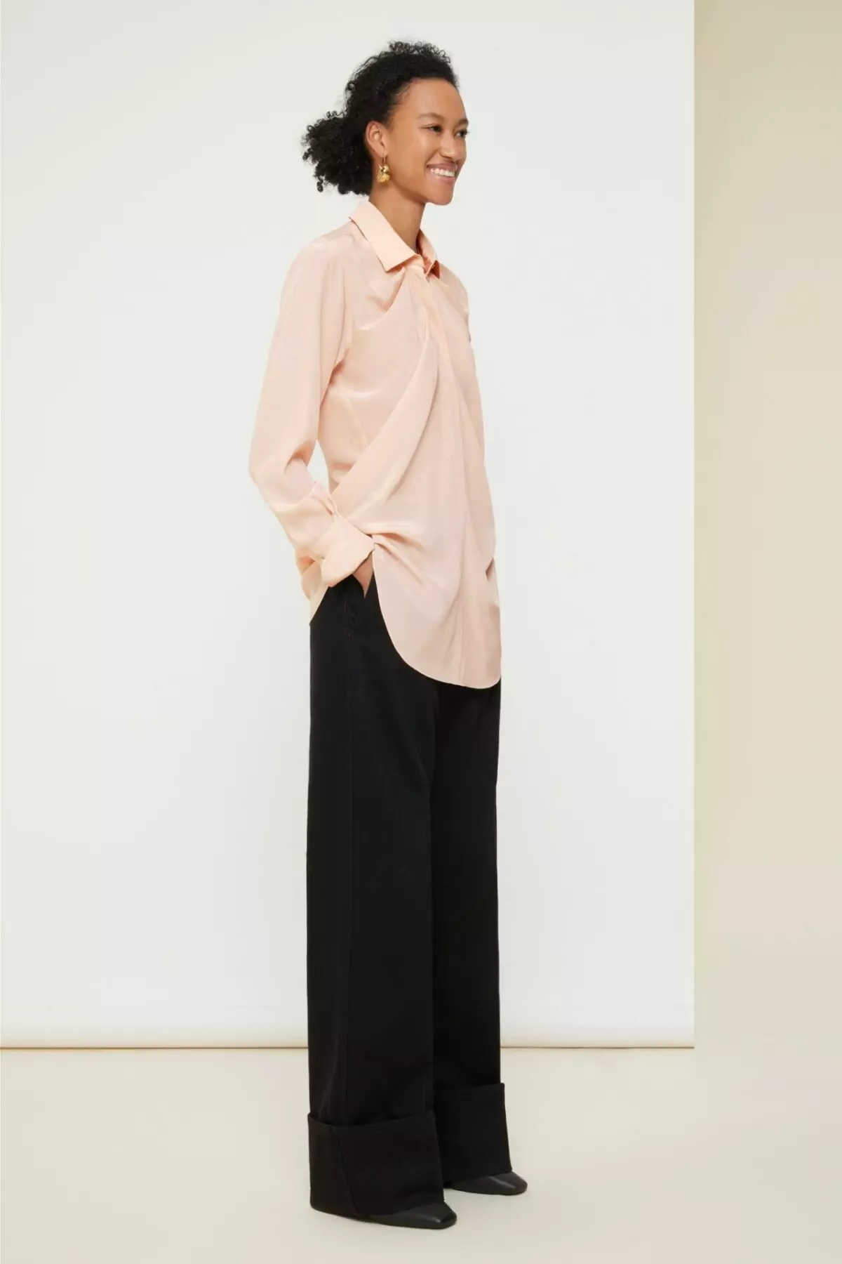 Draped silk blouse Clothing blouse Coveti