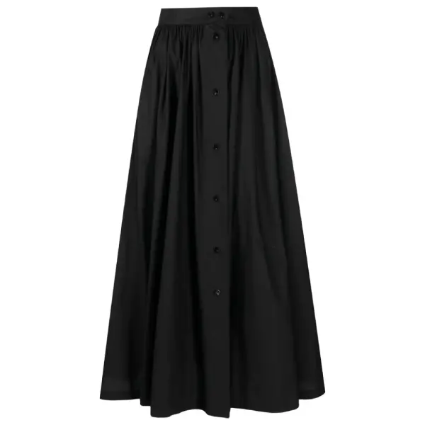 Belted flared midi skirt Clothing midi skirt Coveti