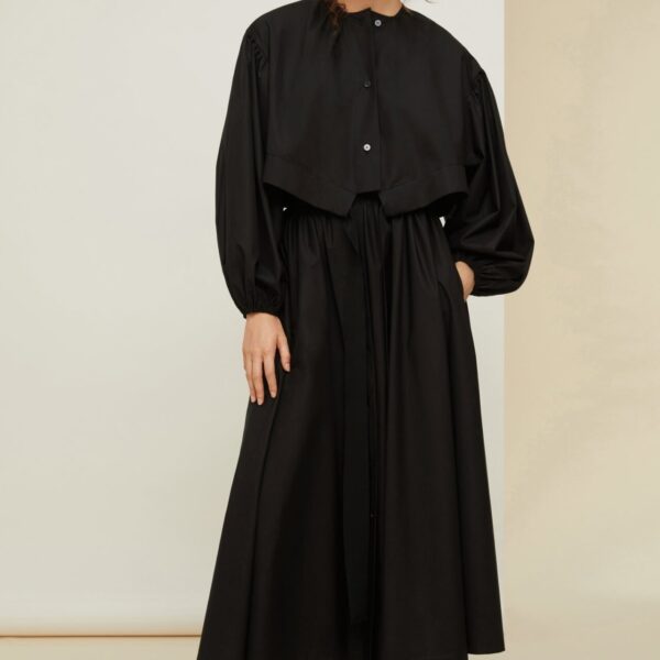 Flared button front long skirt Clothing long skirt Coveti