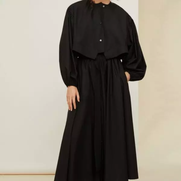 Flared button front long skirt Clothing long skirt Coveti