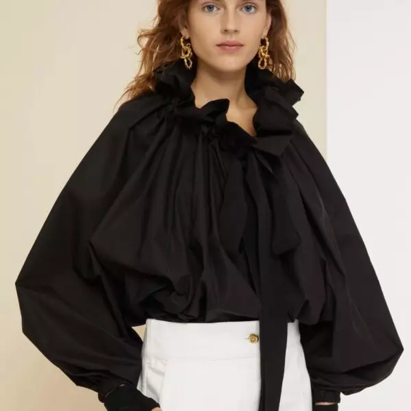 Ruffled high neck blouse Clothing blouse Coveti