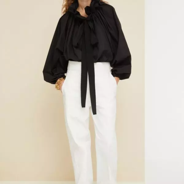 Ruffled high neck blouse Clothing blouse Coveti