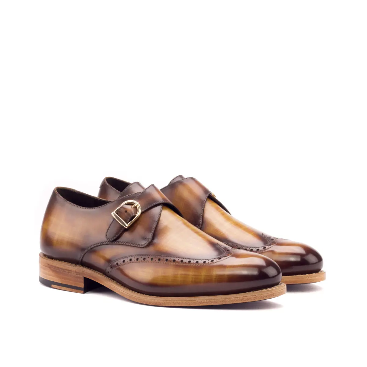 Brown Single Monk Shoe