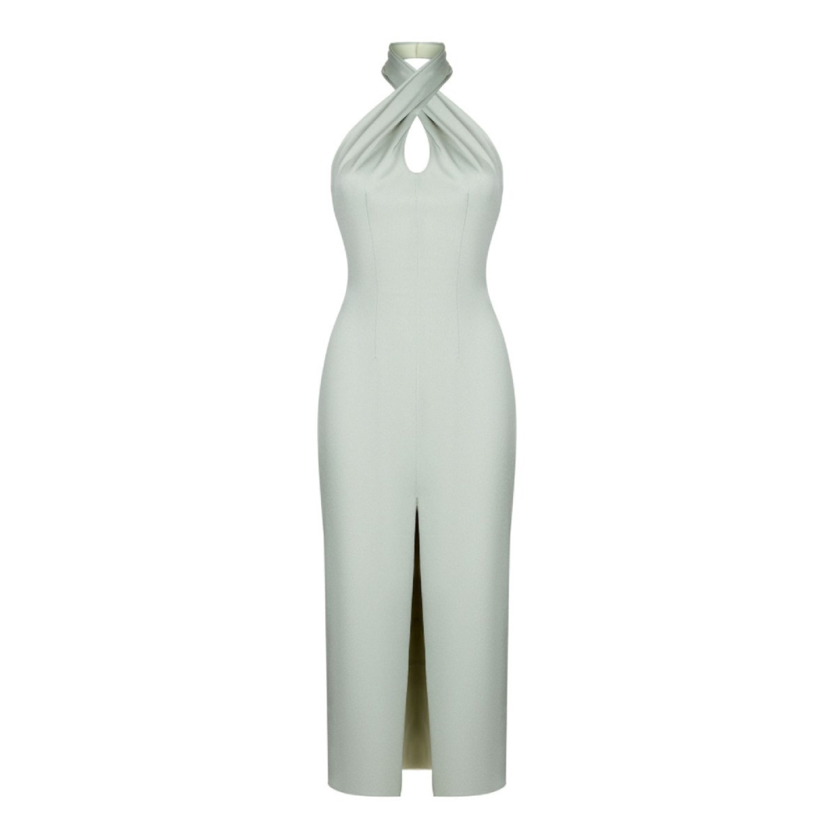 Buckled and draped satin midi dress Clothing buy red dress Coveti