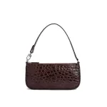 Rachel cement circular croco embossed leather bag Bags bag Coveti