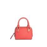 Dora black circular croco embossed leather bag Bags bag Coveti