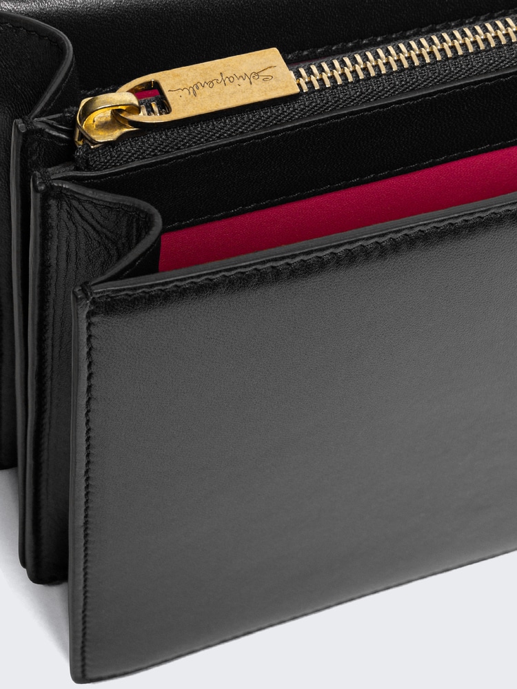 DOLCE & GABBANA DOLCE&GABBANA PISTOL-PRINT ZIPPED LEATHER WALLET