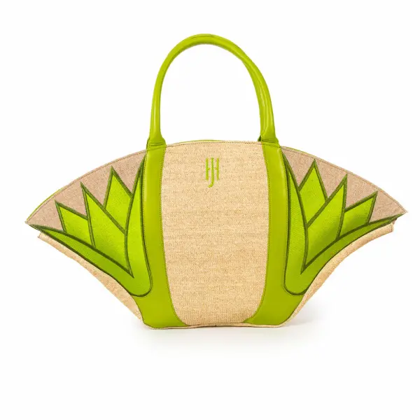 Lotus Beach Tote Green Bags bag Coveti