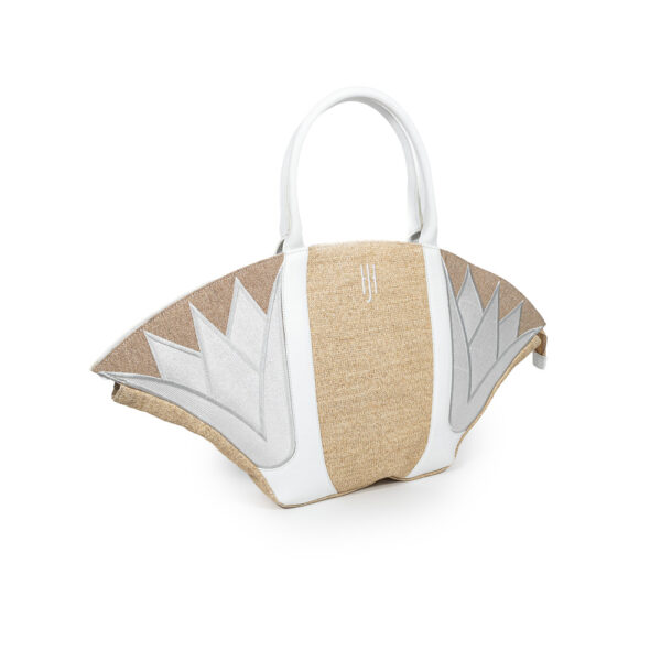 Lotus Beach Tote White Bags bag Coveti