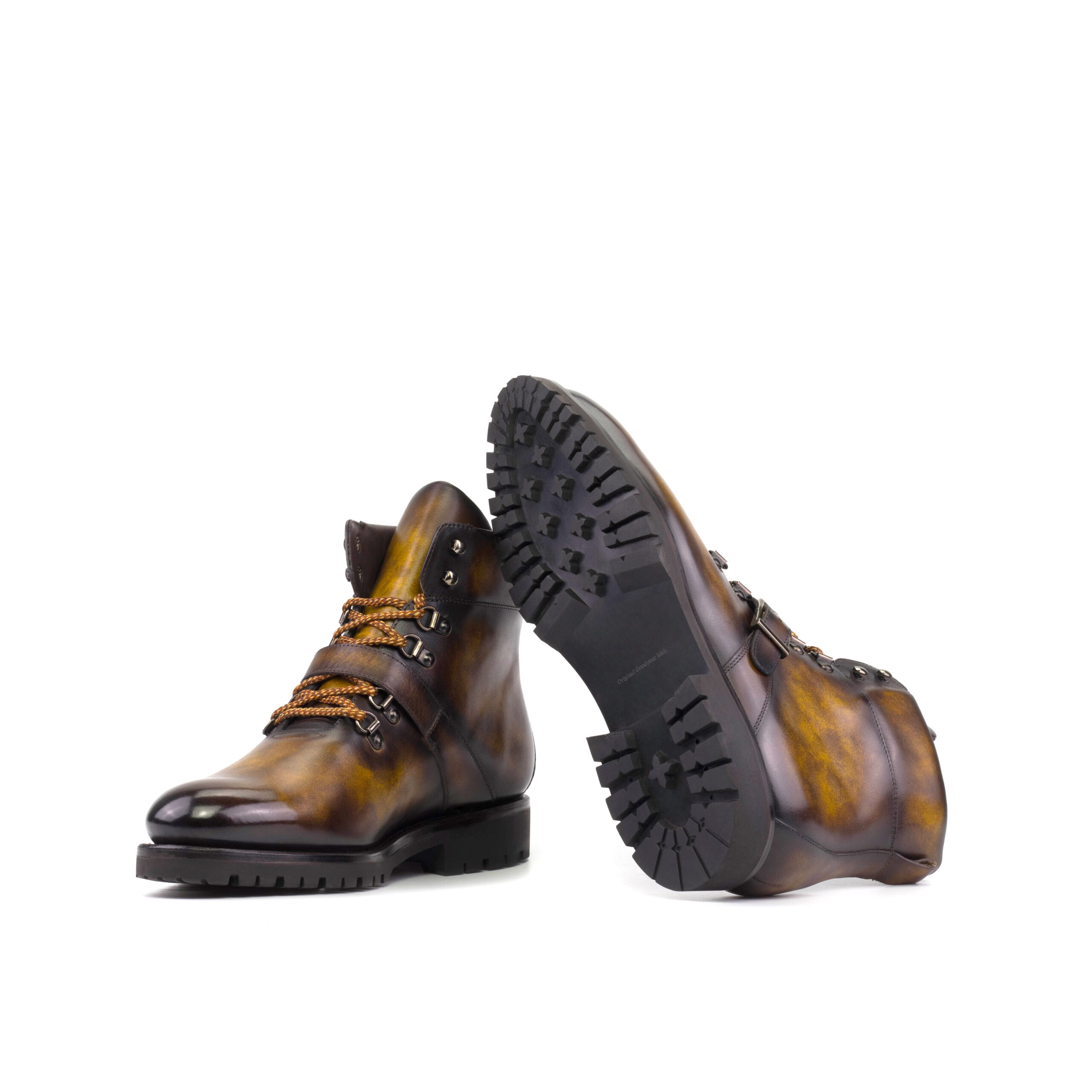 mens walking boots brown