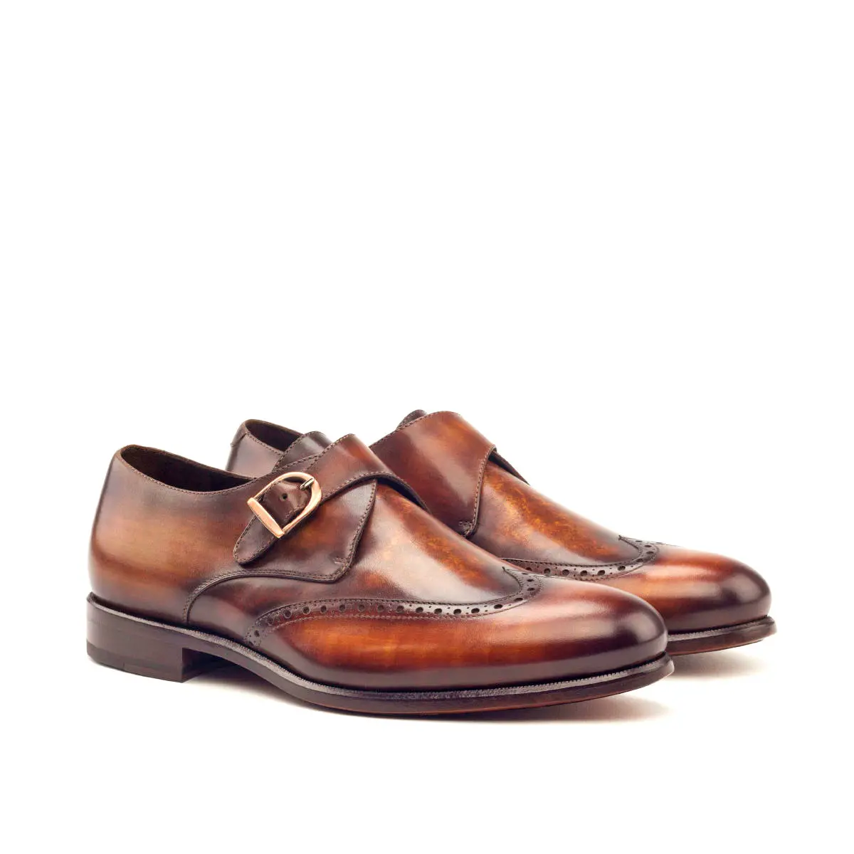 Brown Single Monk Shoe