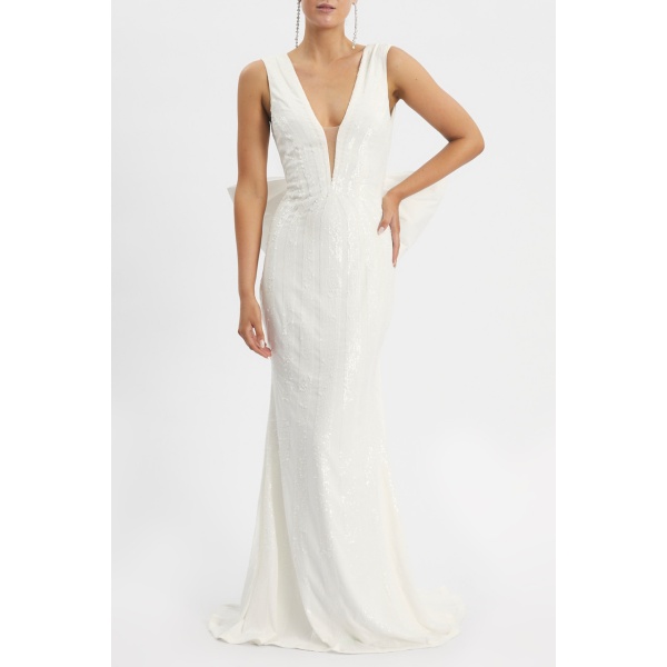 Daphne Mini Ivory Daphne mini ivory dress (Copy) Clothing bow dress Coveti