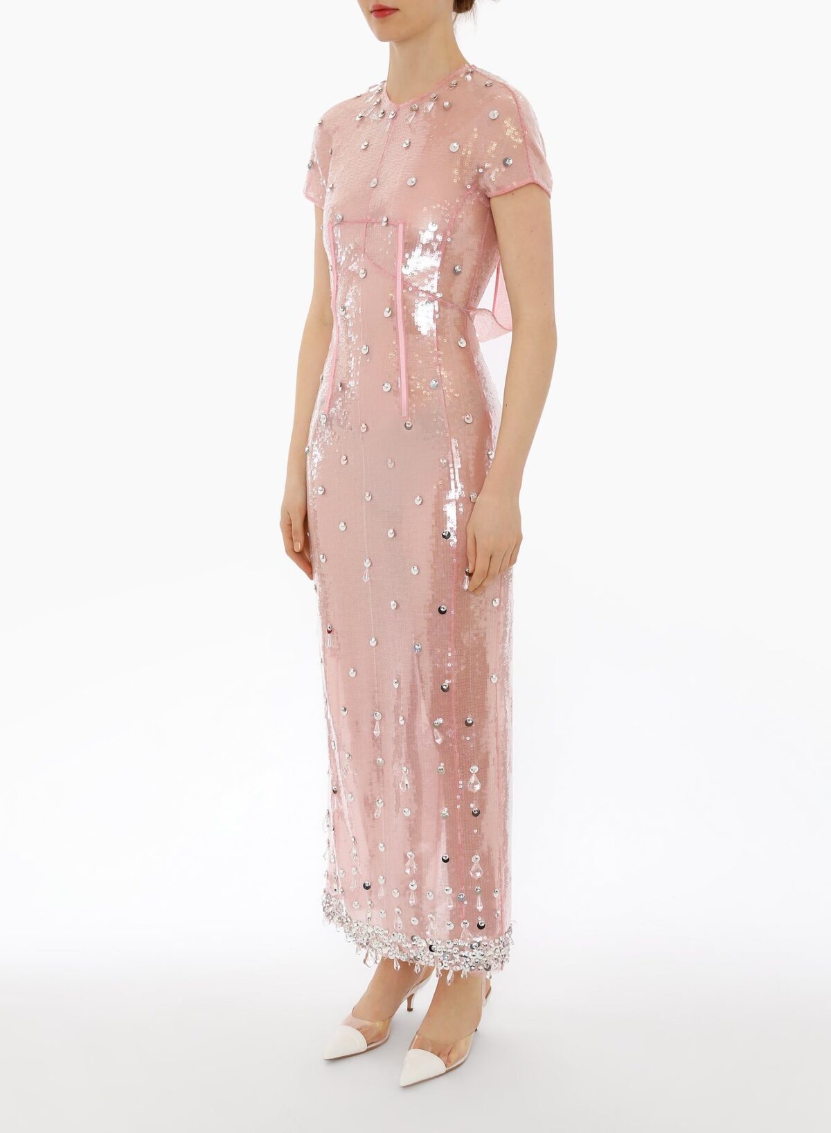 Adelaide gown pink quartz embellished crepe (Copy) Clothing Bridal Coveti