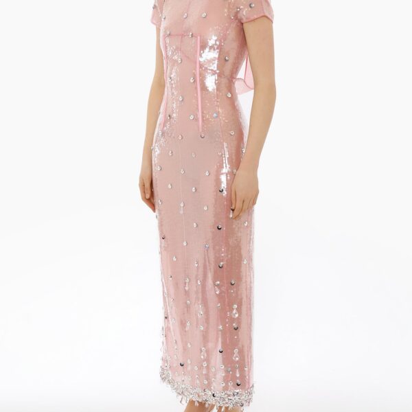 Adelaide gown pink quartz embellished crepe (Copy) Clothing Bridal Coveti