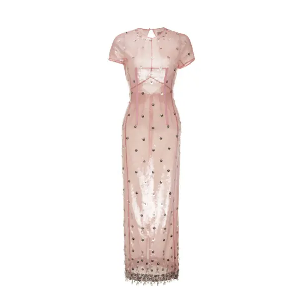 Adelaide gown pink quartz embellished crepe (Copy) Clothing Bridal Coveti