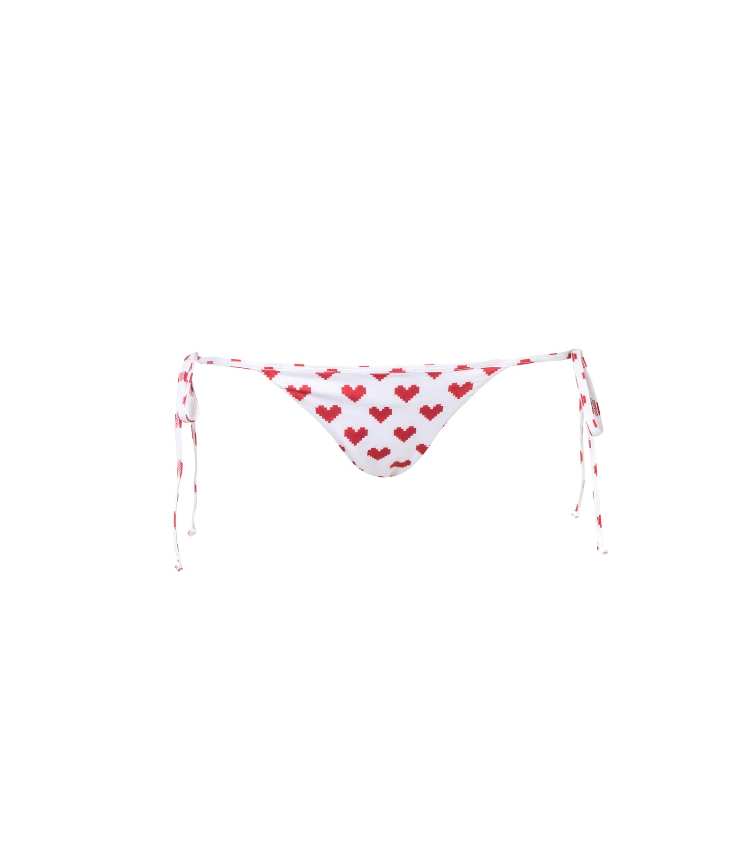 Verdelimon Low waisted swimsuit Bauta Bottom Red Pixel Hearts