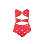 Strapless one piece swimsuit