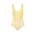 round neckline one piece swimsuit