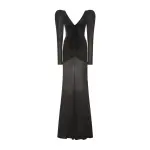 Laminated Jersey Draped Evening Dress Laminated Jersey Draped Evening Dress Clothing Alessandra Rich Coveti