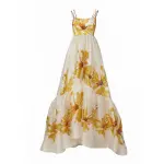 Silvia Tcherassi Amira Dress Canary Floral Amira Dress Canary Floral Clothing american designer Coveti Silvia Tcherassi Amira Dress Canary Floral Amira Dress Canary Floral Clothing american designer Coveti
