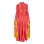 Leonard Fringed Gown Pink Leonard Fringed Gown Pink Clothing Alemais Coveti