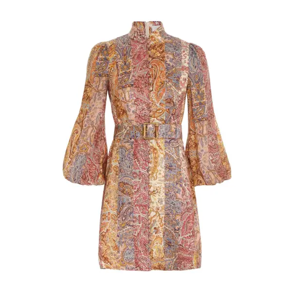 Zimmermann Luminosity Belted Mini Dress