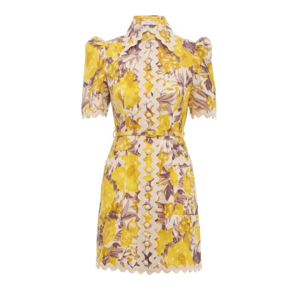 Zimmermann High Tide Ric Rac Mini Dress