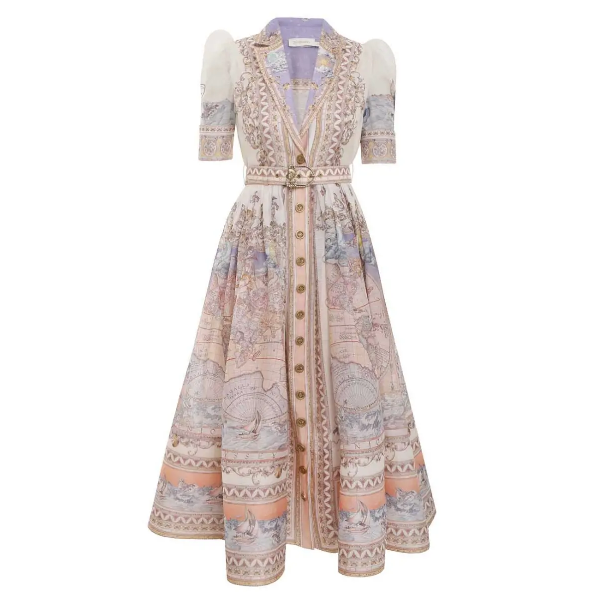 Zimmermann High Tide Midi Shirt Dress