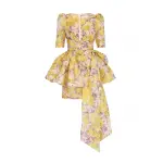 1.5613dhig.ylif.yellow-ikat-floral_1 Zimmermann High Tide Peplum Mini