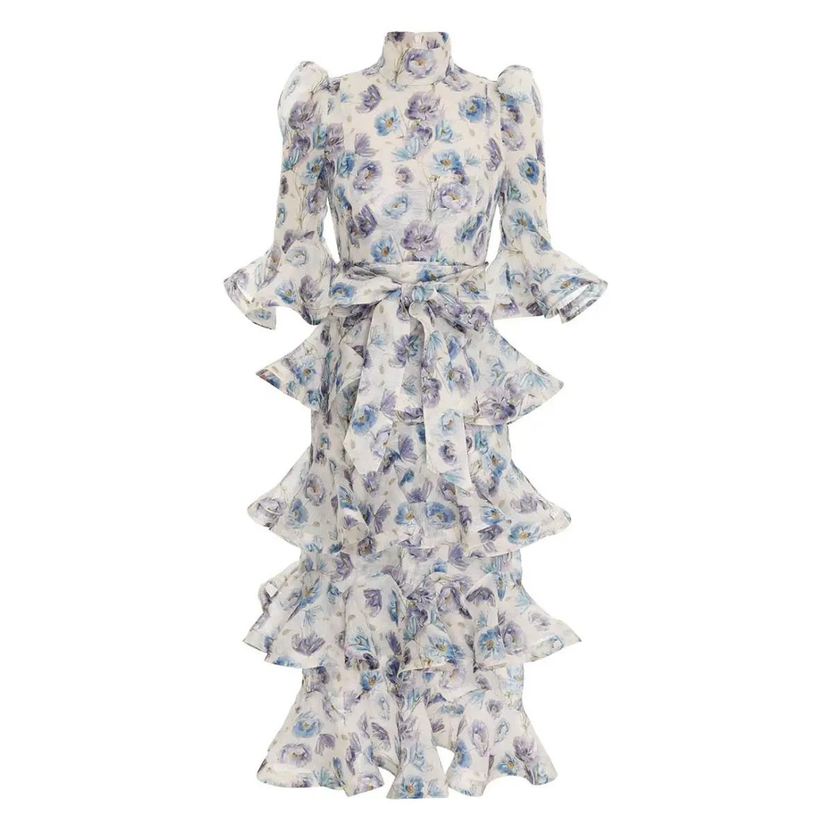 Zimmermann Tama Tiered Midi Dress