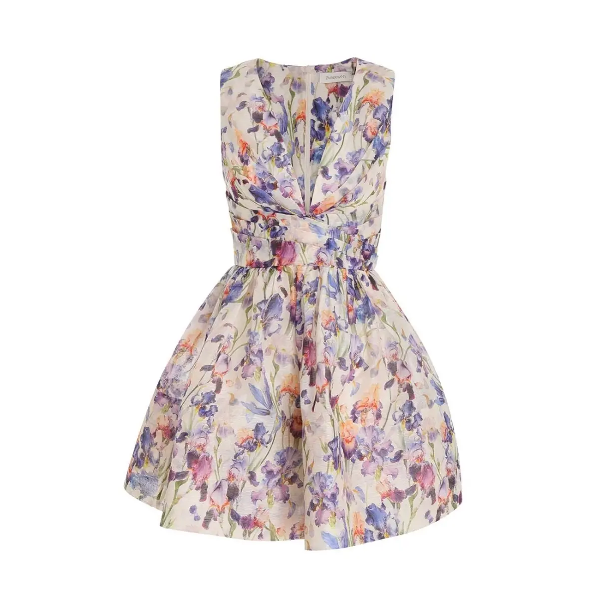 Zimmermann Tama V Neck Mini Dress