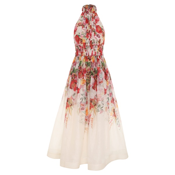 Zimmermann Wonderland Halter Dress
