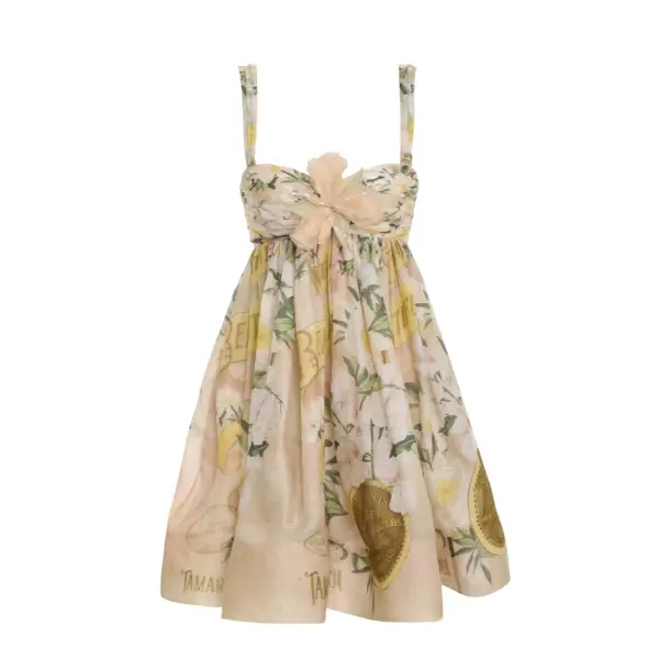Zimmermann Coaster Strapless Ruched Mini