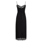 1.7036dtam.blk.black Zimmermann Tama Lace Panel Slip Dress