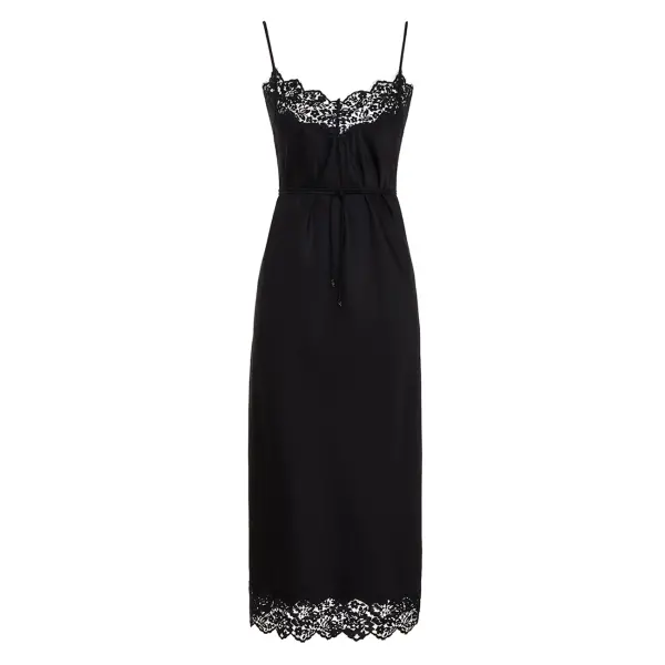 Zimmermann Tama Lace Panel Slip Dress