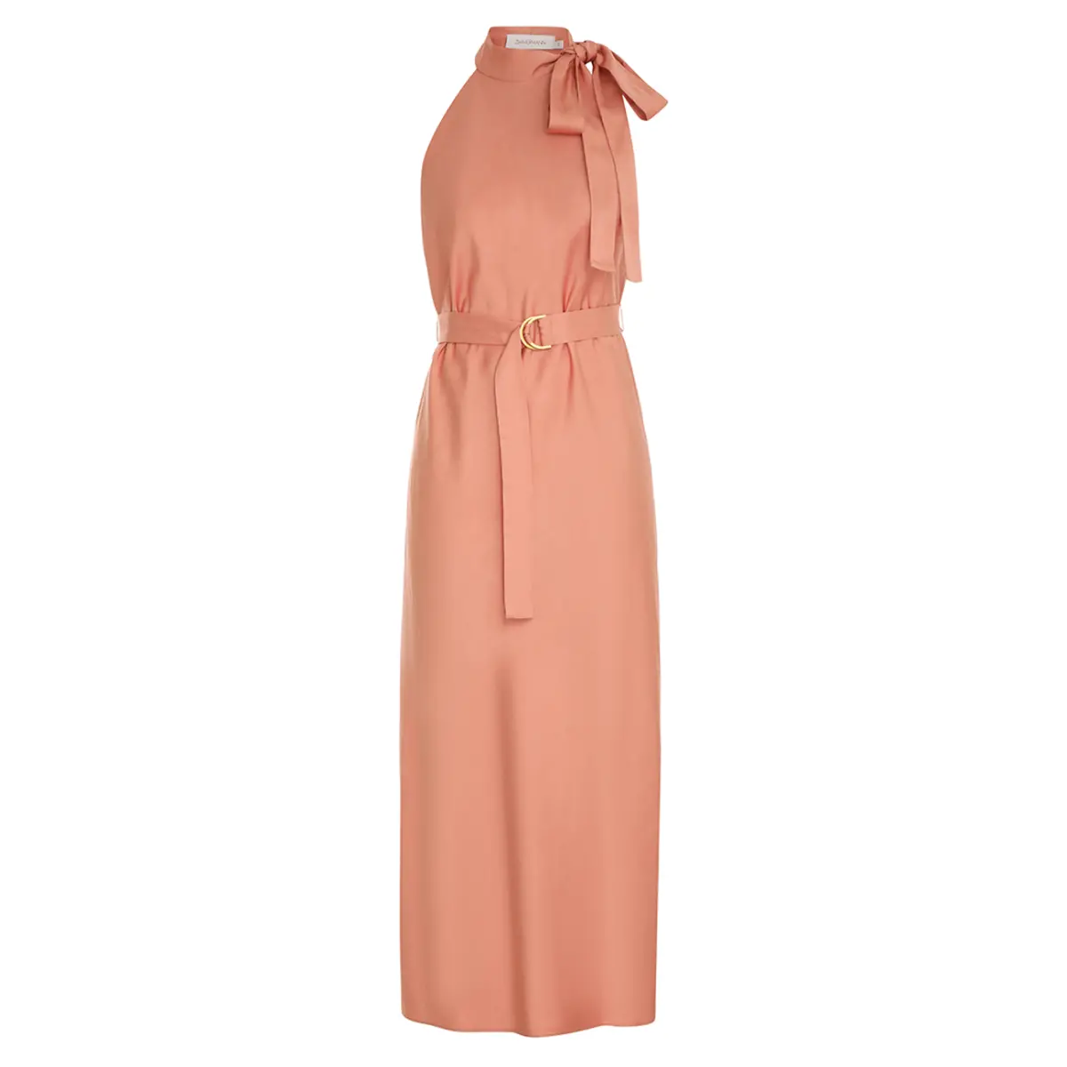 Zimmermann Neck Tie Halter Bias Dress