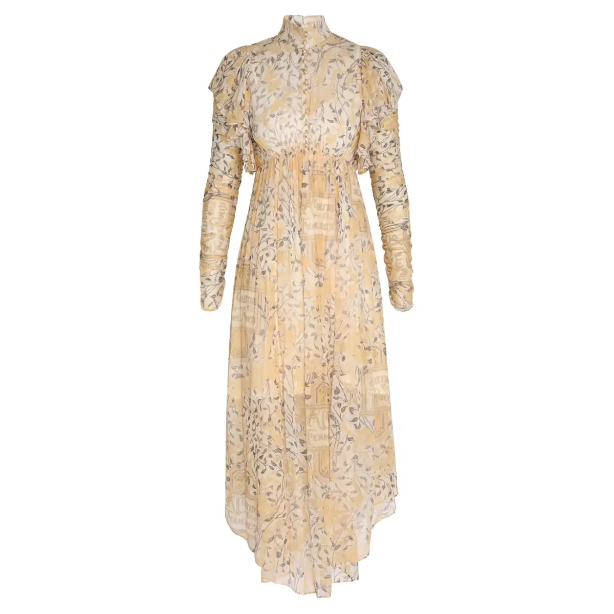 Zimmermann Luminosity Gathered Midi Dress
