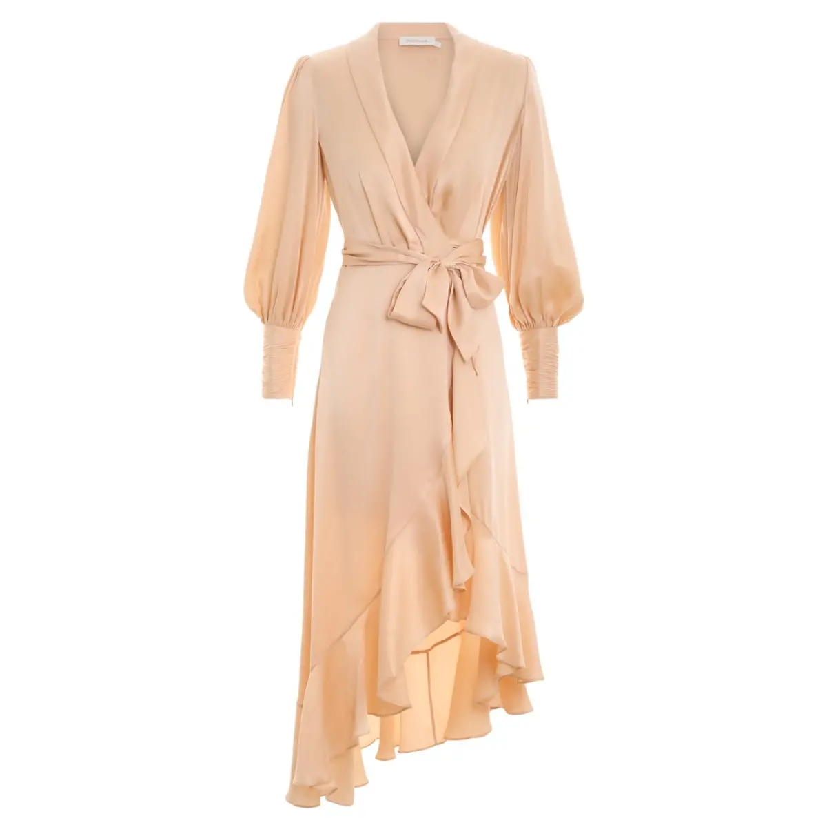 Zimmermann Silk Wrap Midi Dress