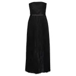 1.8094drf23.blk.black Zimmermann Burnout Pleated Dress